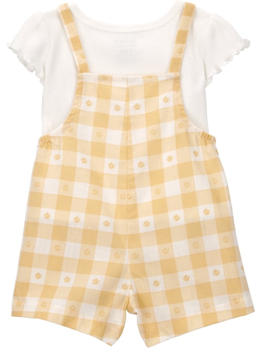 Carter's Yellow Gingham Baby Romper Set 2 Piece - Picture 4 of 11